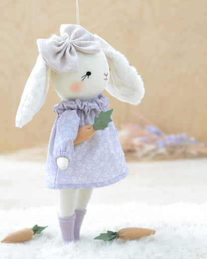 Bunny Doll Stuffed Animal Sewing Pattern + 2 outfits