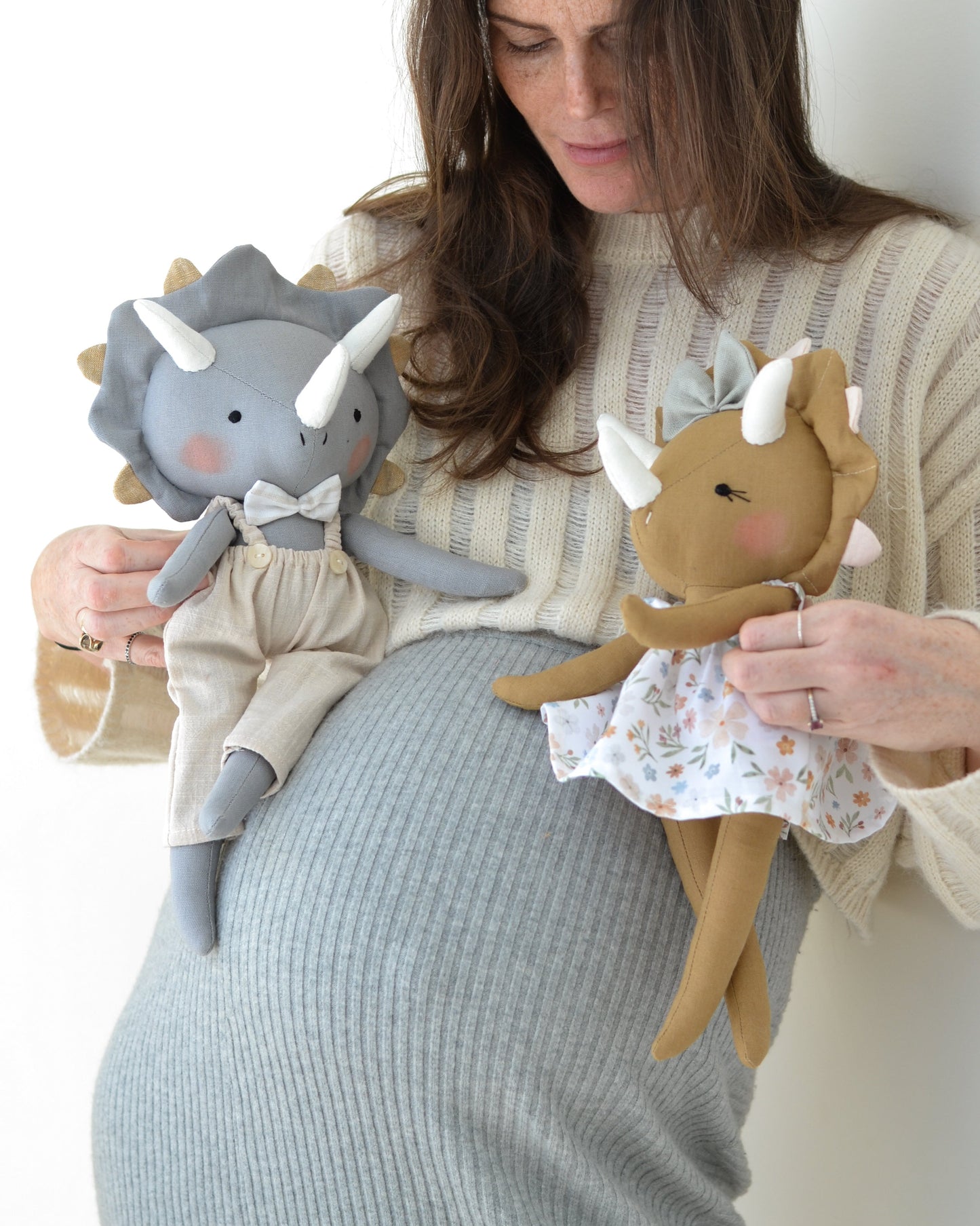 Triceratops Dinosaur Doll Sewing Pattern
