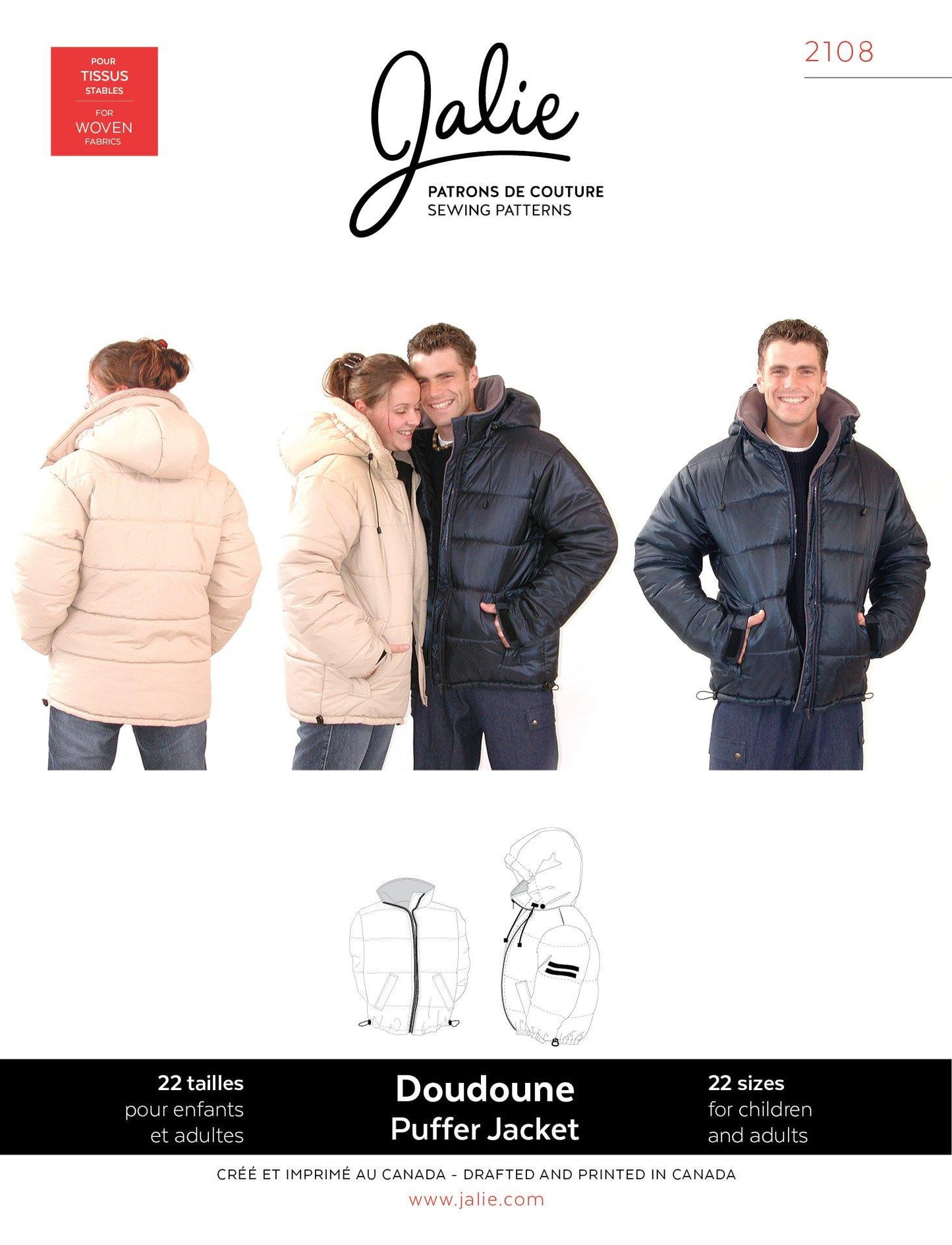 2108 // Puffer Jacket - Jalie