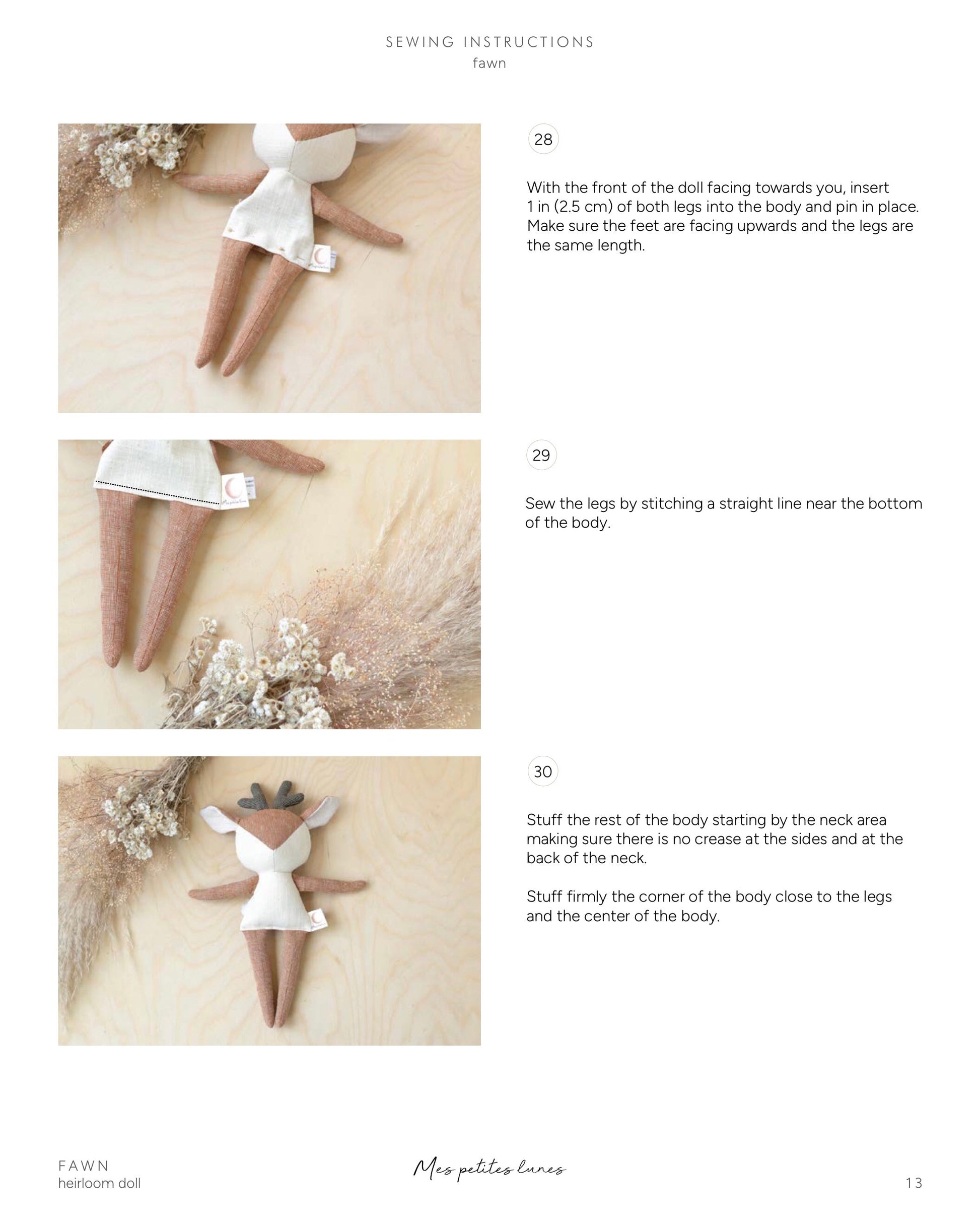 Fawn Sewing Pattern
