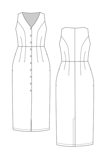 ASTERI button down dress & vest