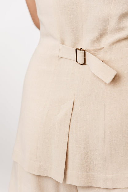 ASTERI button down dress & vest