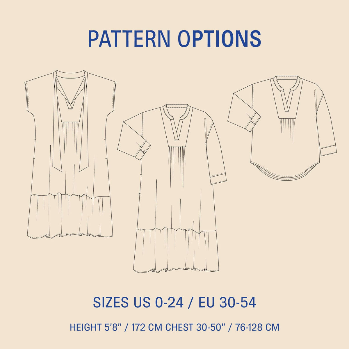 Aurora Dress | Wardrobe By Me - PDF Sewing Pattern – Atelier Espace Fabrik