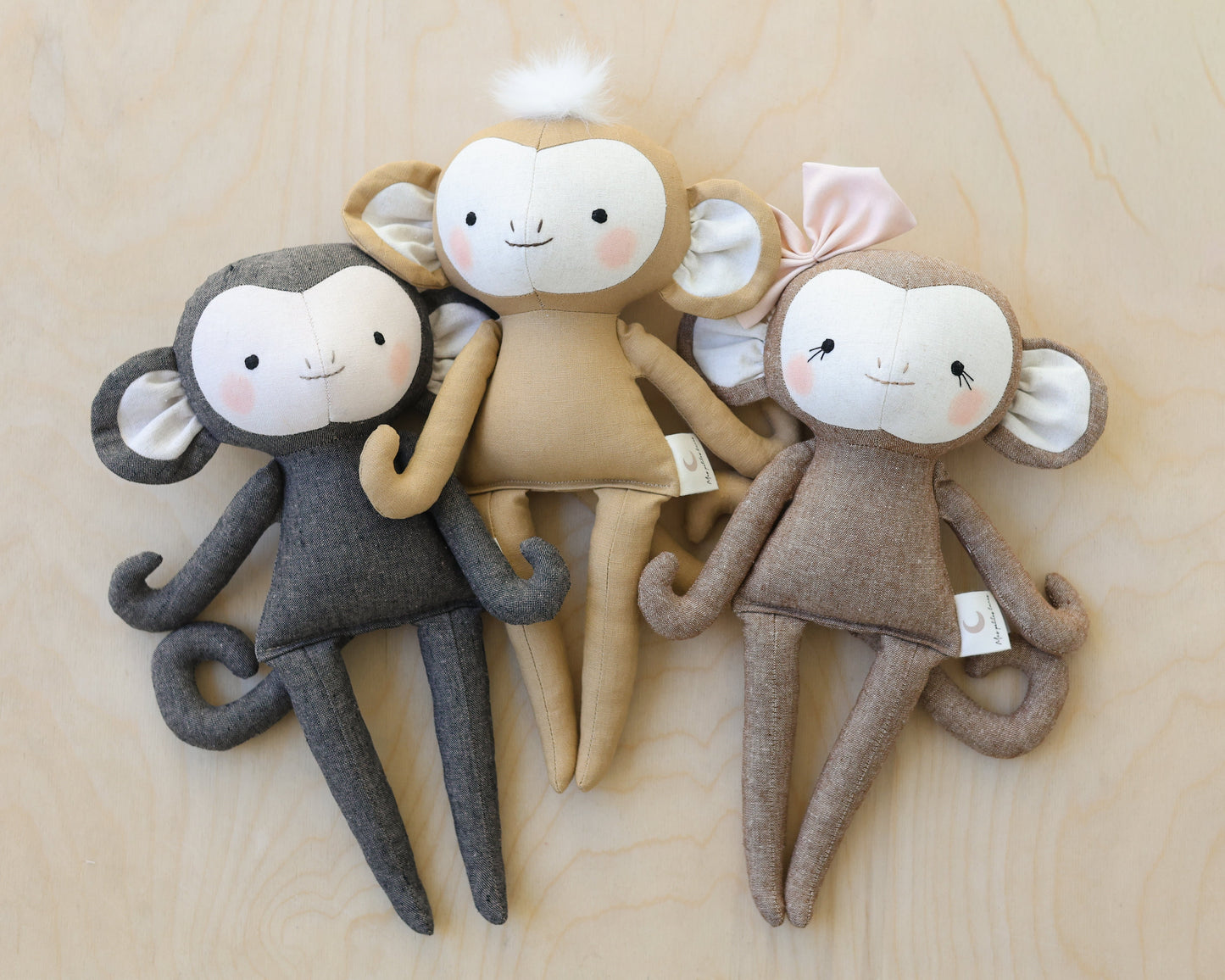 Monkey Soft Toy Sewing Pattern