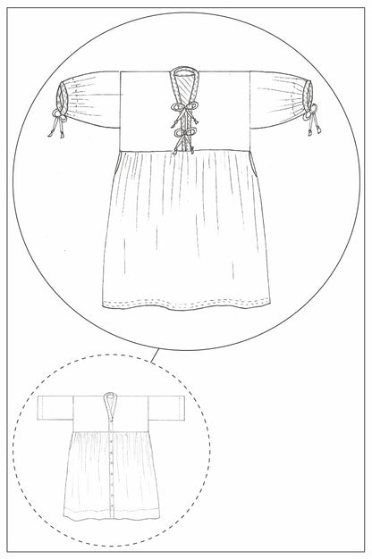 BOW DRESS - HACK PDF - ADD ON TO 'ZW GATHER DRESS' PATTERN