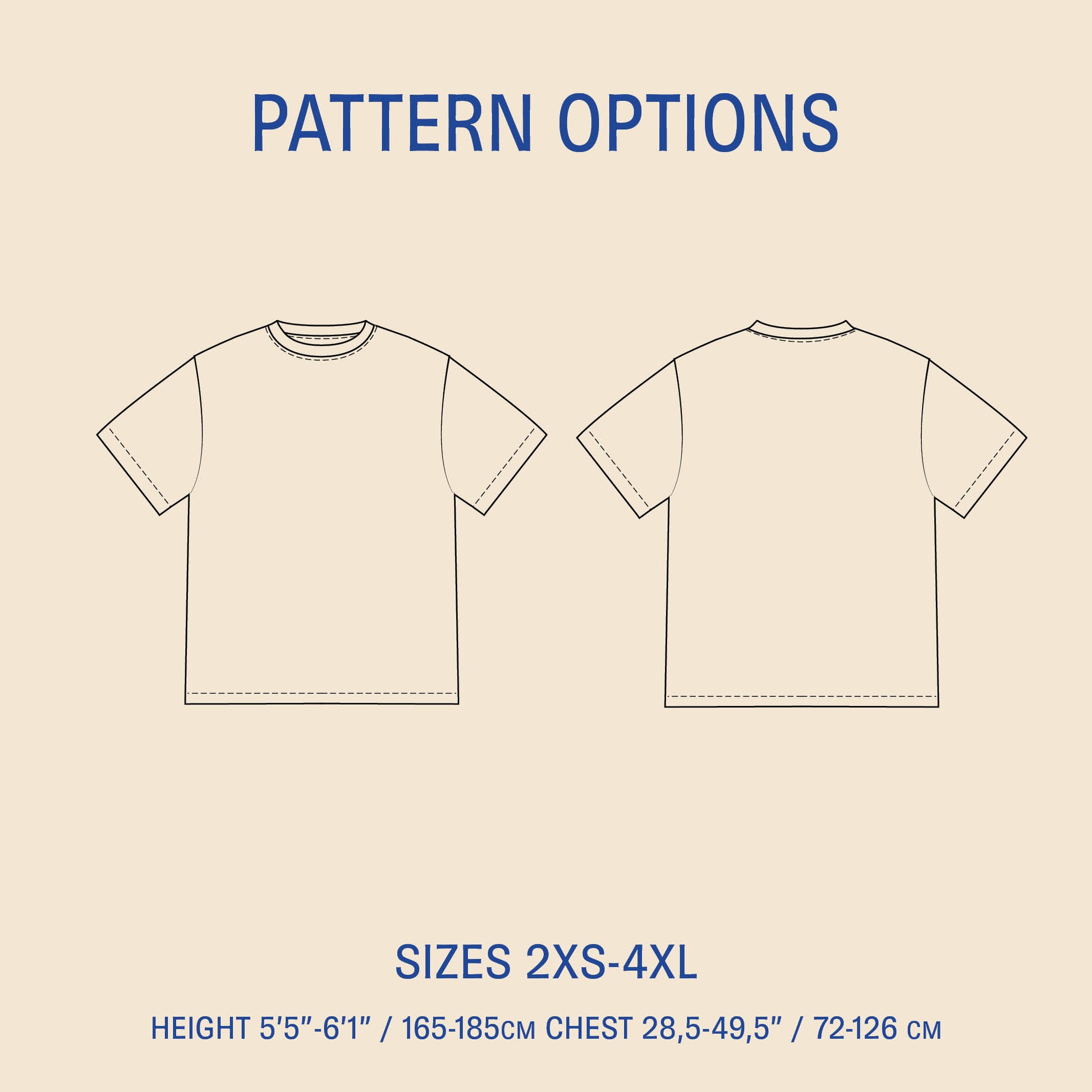Big T-shirt sewing pattern