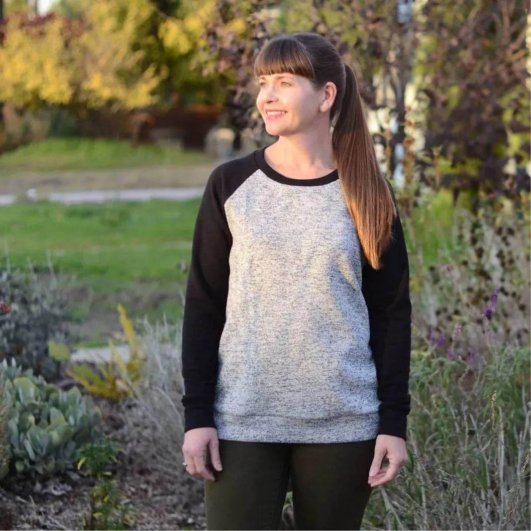 Boxy Raglan Sweater sewing pattern Wardrobe By Me