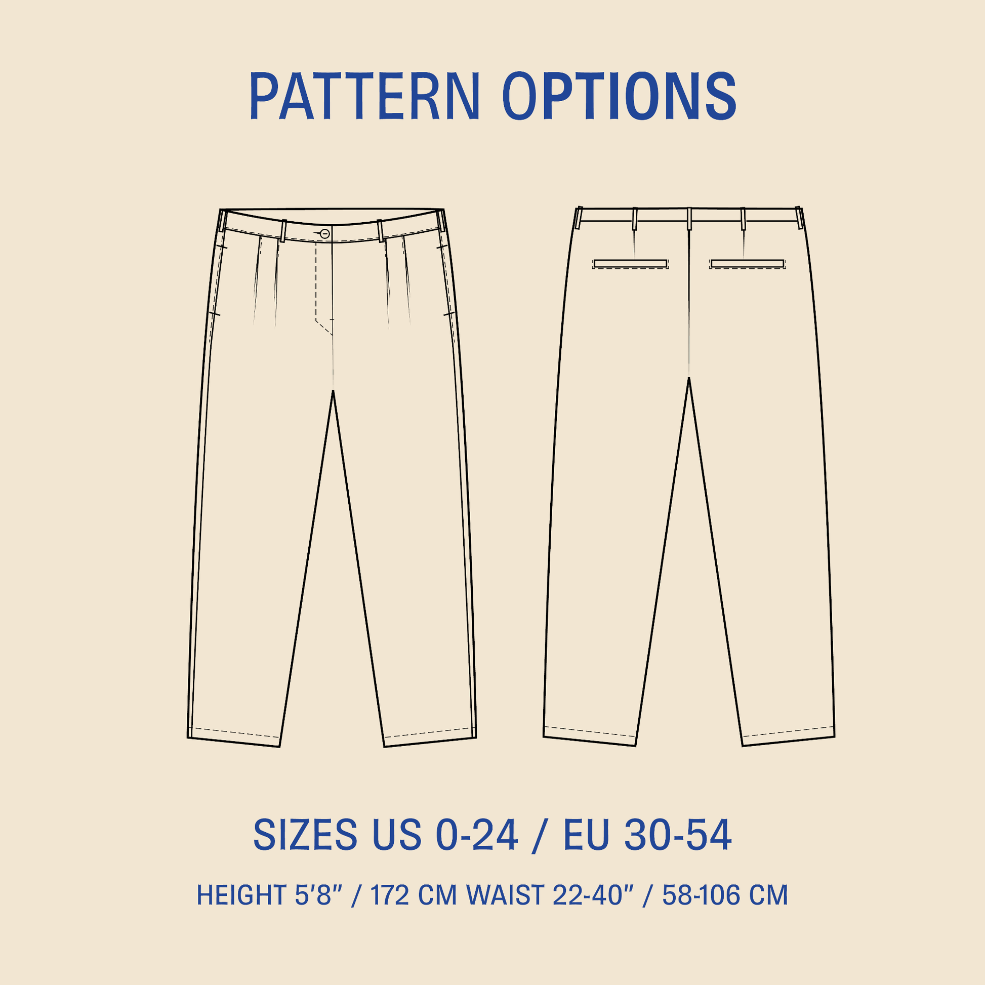 Cocoon Pants sewing pattern Wardrobe By Me