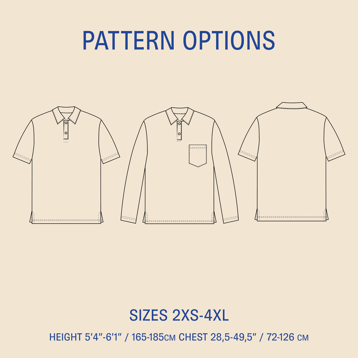 Polo shirt | Wardrobe By Me - PDF Sewing Pattern – Atelier Espace Fabrik