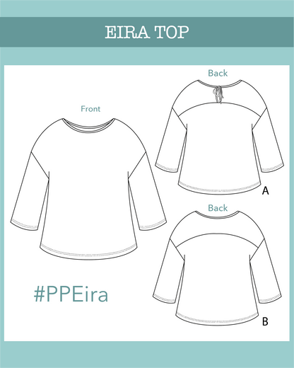 Eira top PDF Pattern - Ploen Patterns