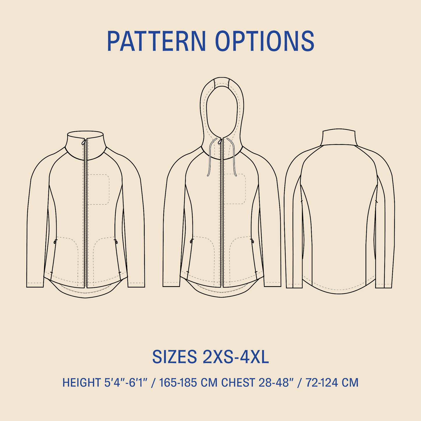Men's Fleece jacket pattern Wardrobe By Me
