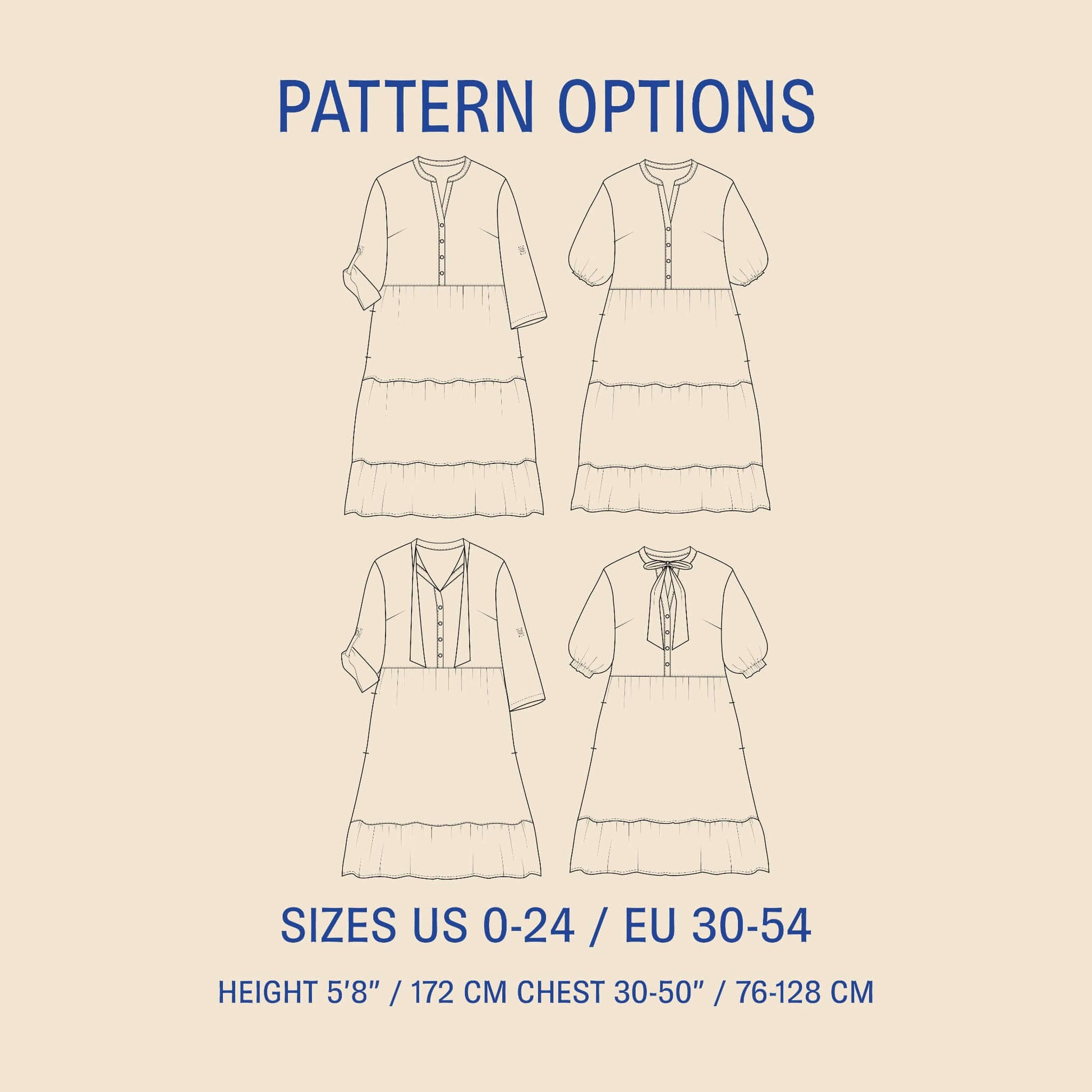 Freedom dress sewing pattern Wardrobe By Me