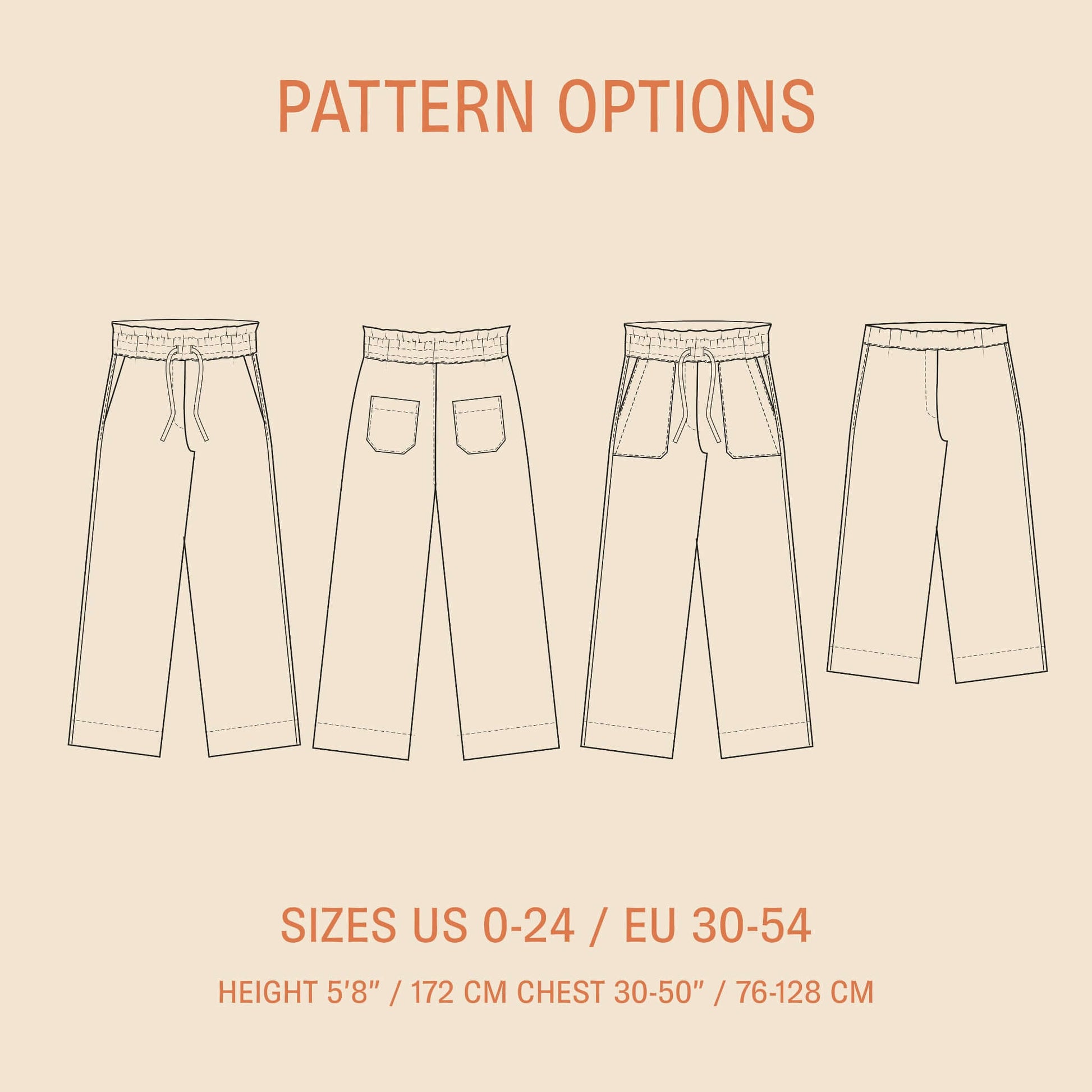 High Waist Pants Sewing Pattern Wardrobe By Me