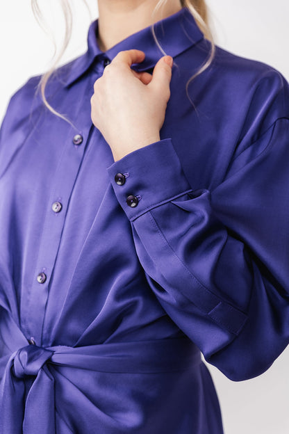 ILTA ruched shirt dress