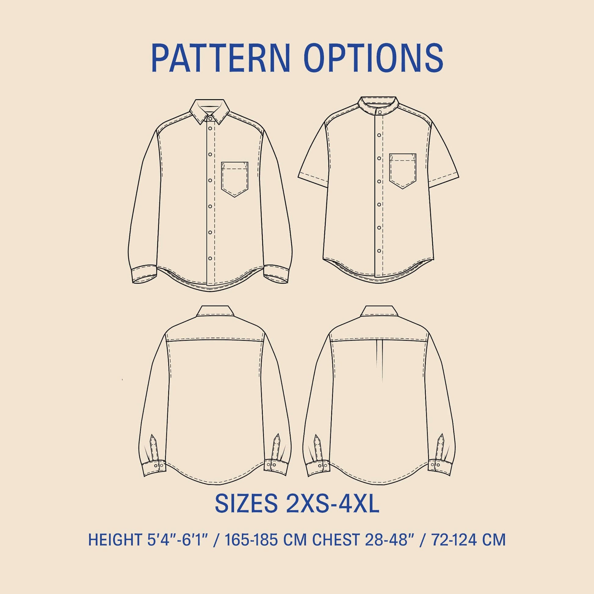 Jensen Shirt sewing pattern Wardrobe By Me