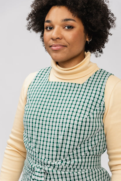 Sleeveless wrap dress sewing pattern