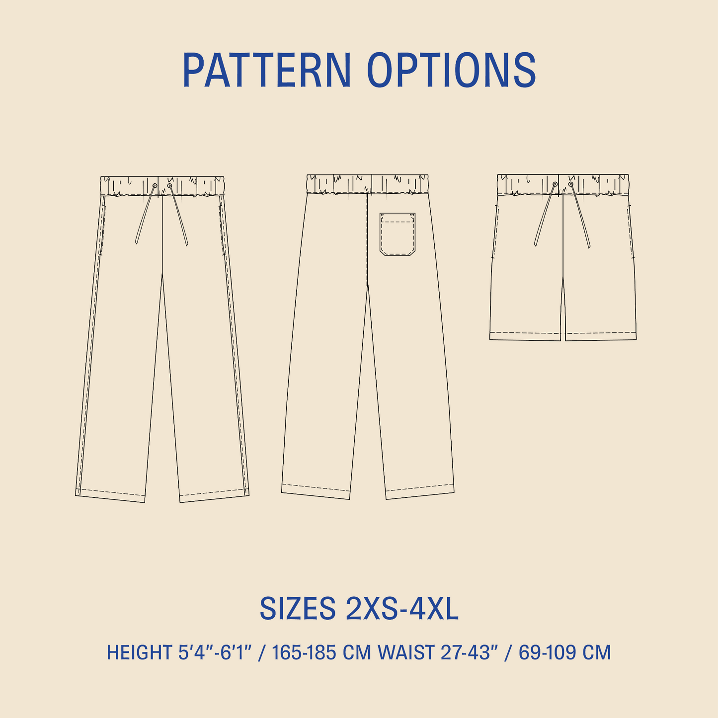 Loose Linen Pants Sewing pattern Wardrobe By Me