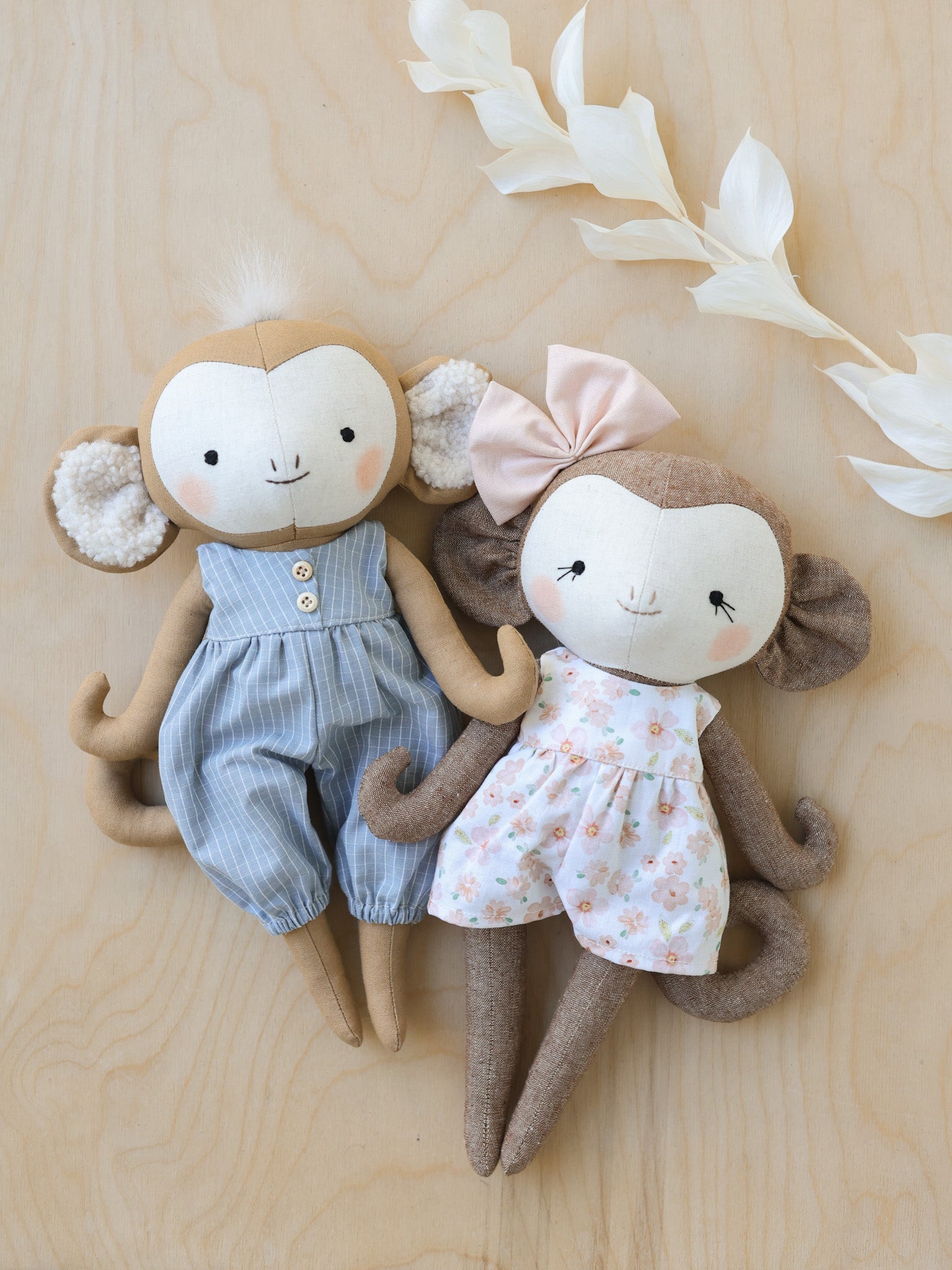 Monkey Soft Toy Sewing Pattern