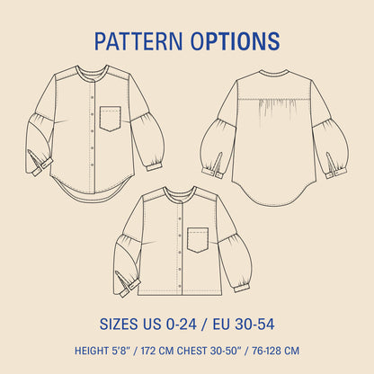 Puff Shirt sewing pattern