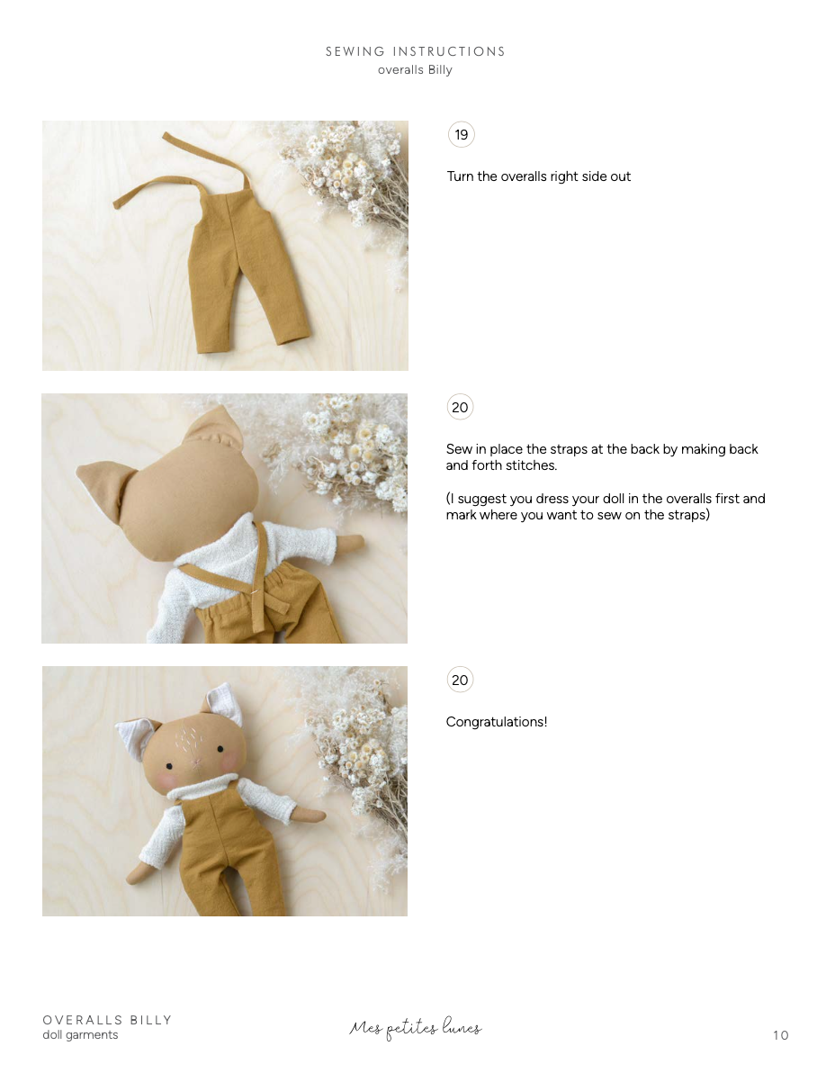 Sewing Pattern - Family Cat doll bundle