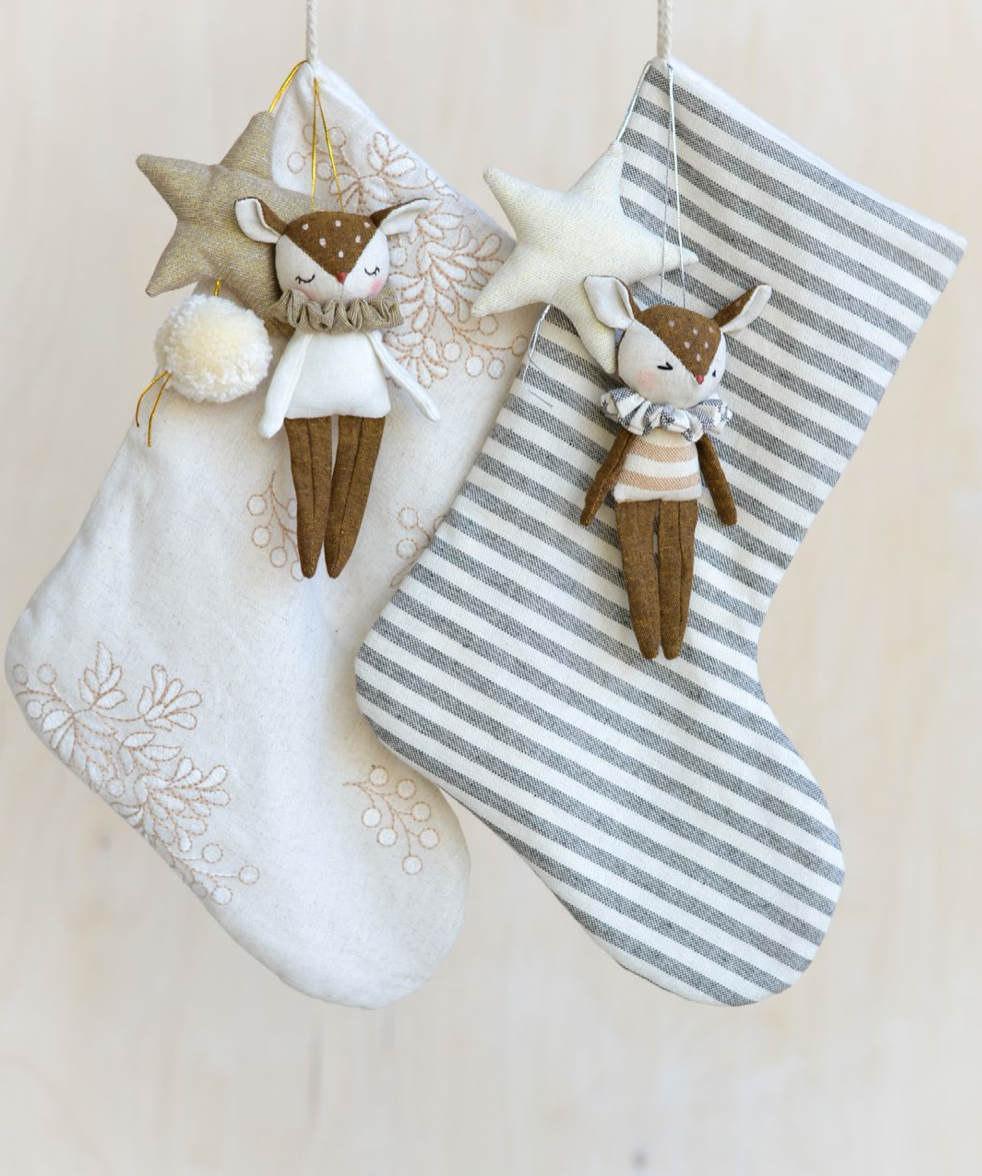 Sewing pattern - Christmas stocking with ornements