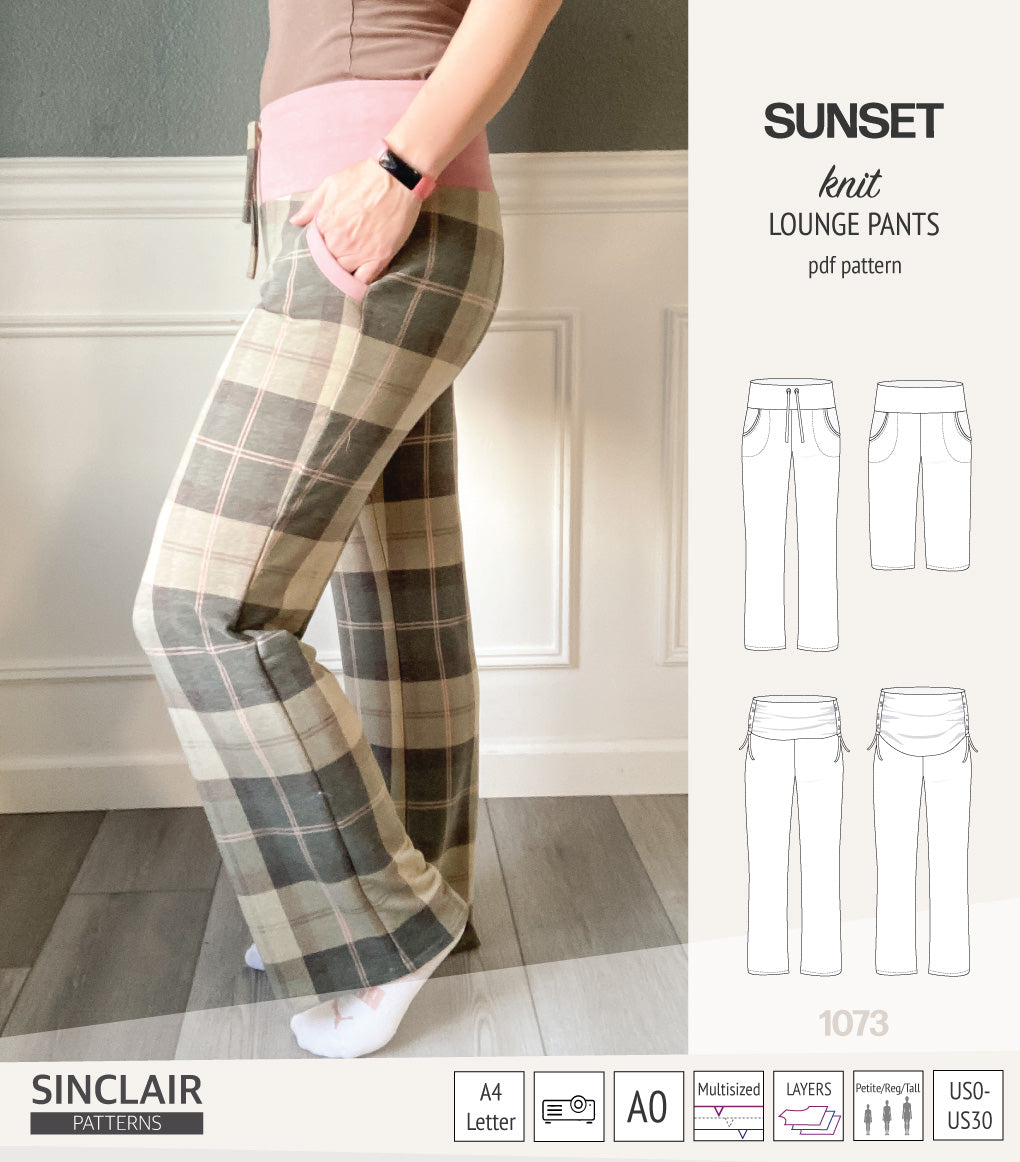 Sunset knit lounge pants (PDF) (2025 Updated)
