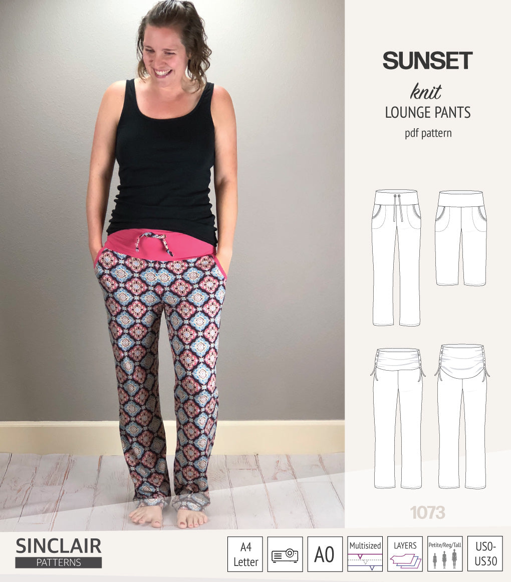 Sunset knit lounge pants (PDF) (2025 Updated)