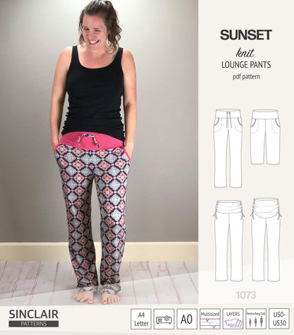 Sunset knit lounge pants (PDF) (2025 Updated)