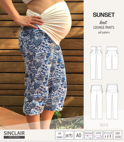 Sunset knit lounge pants (PDF) (2025 Updated)