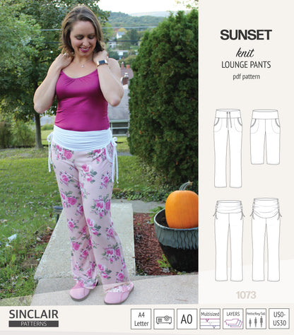Sunset knit lounge pants (PDF) (2025 Updated)