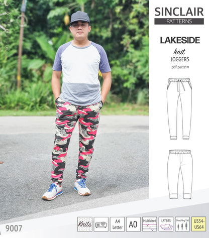 Lakeside knit joggers for men (PDF)