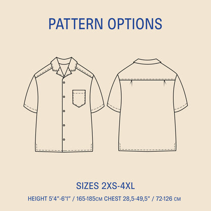 Tropical Shirt sewing pattern