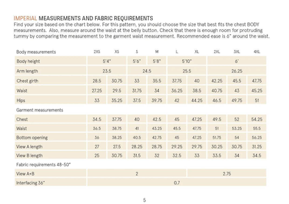 Tunic sewing pattern Wardrobe By Me