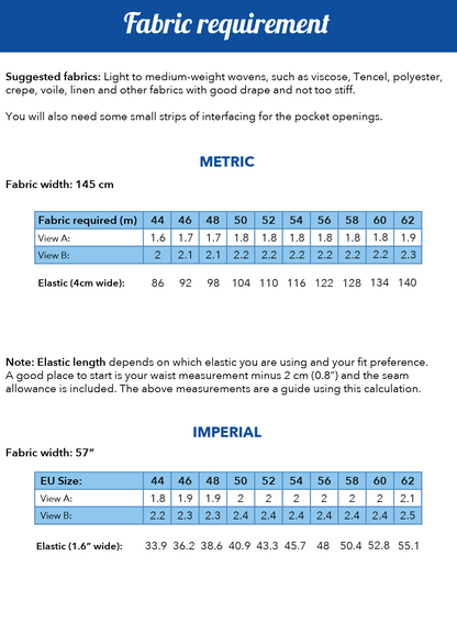 Tyra trousers PDF Pattern