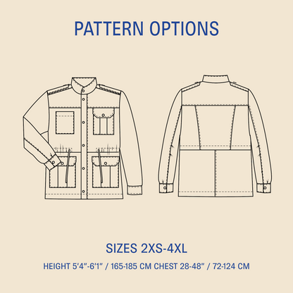 Utility jacket sewing pattern Wardrobe By Me