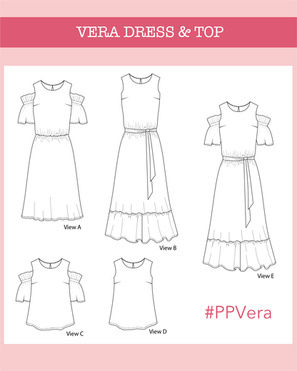 Vera dress & top PDF Pattern - Ploen Patterns