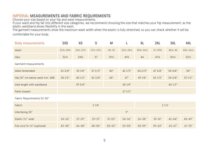 UNISEX Volume Pants Sewing Pattern