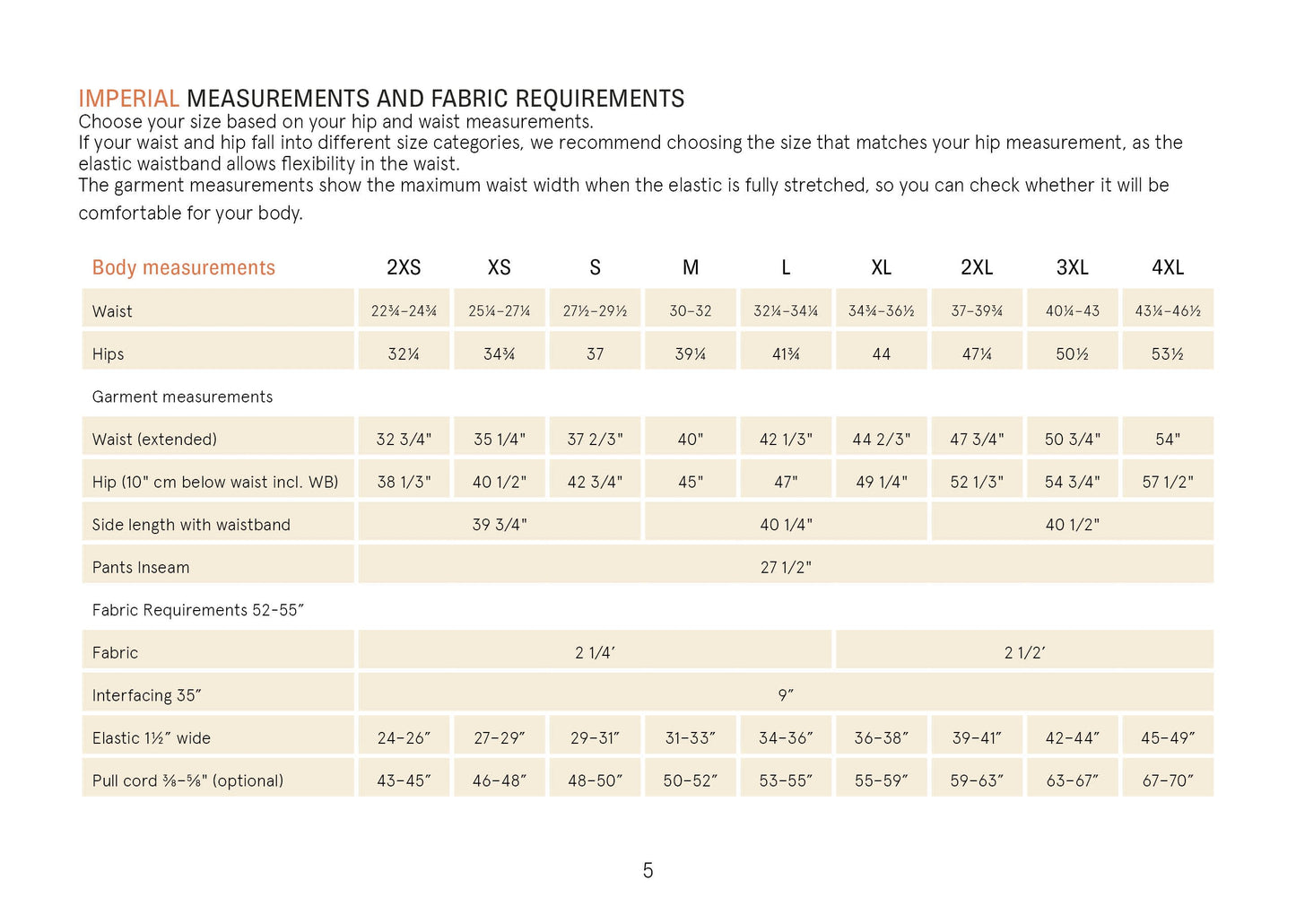 UNISEX Volume Pants Sewing Pattern
