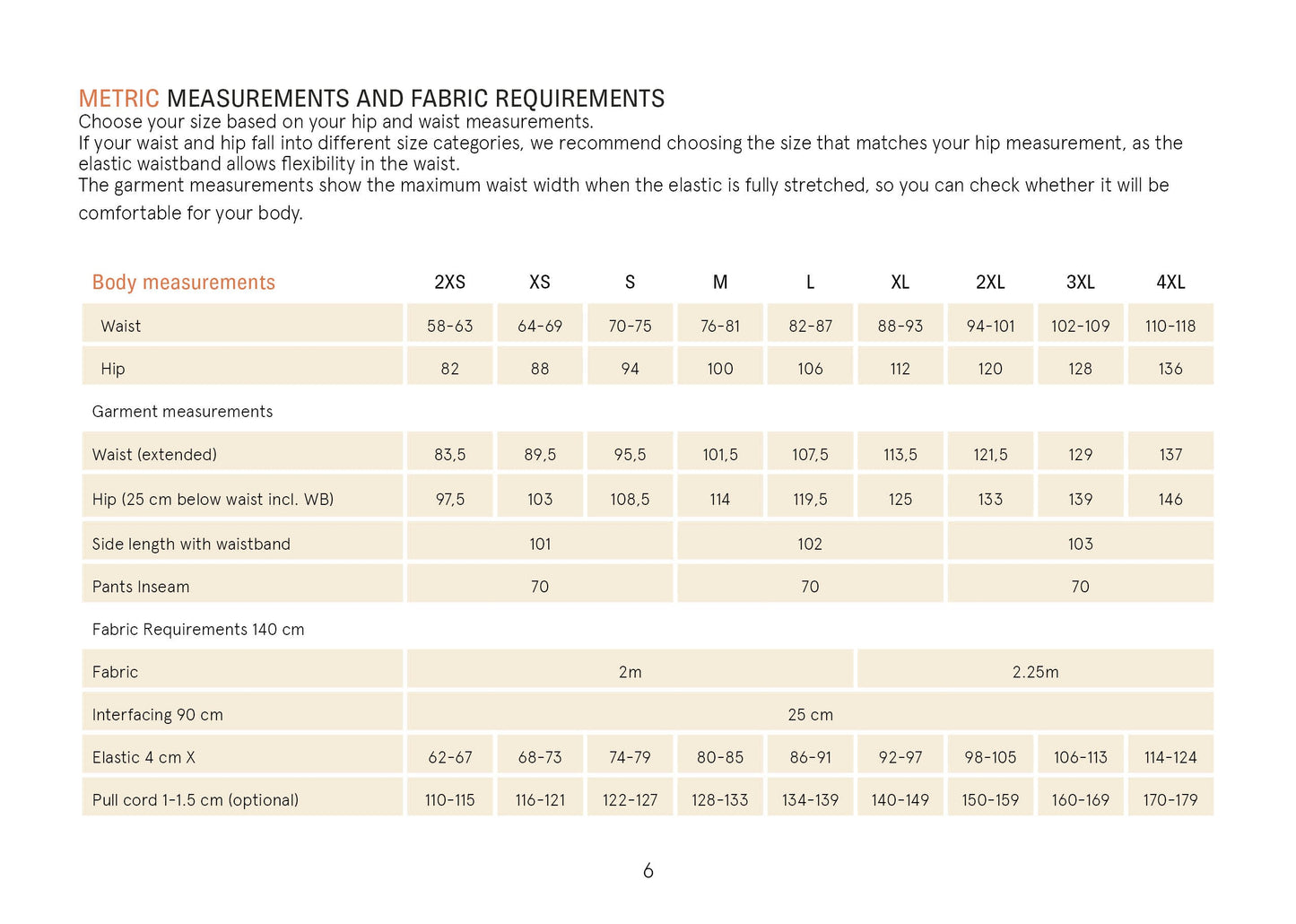 UNISEX Volume Pants Sewing Pattern