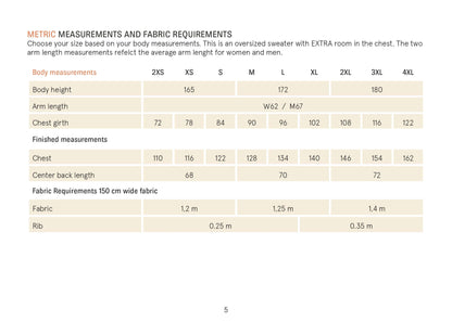 Boyfriend Sweater sewing pattern Wardrobe By Me