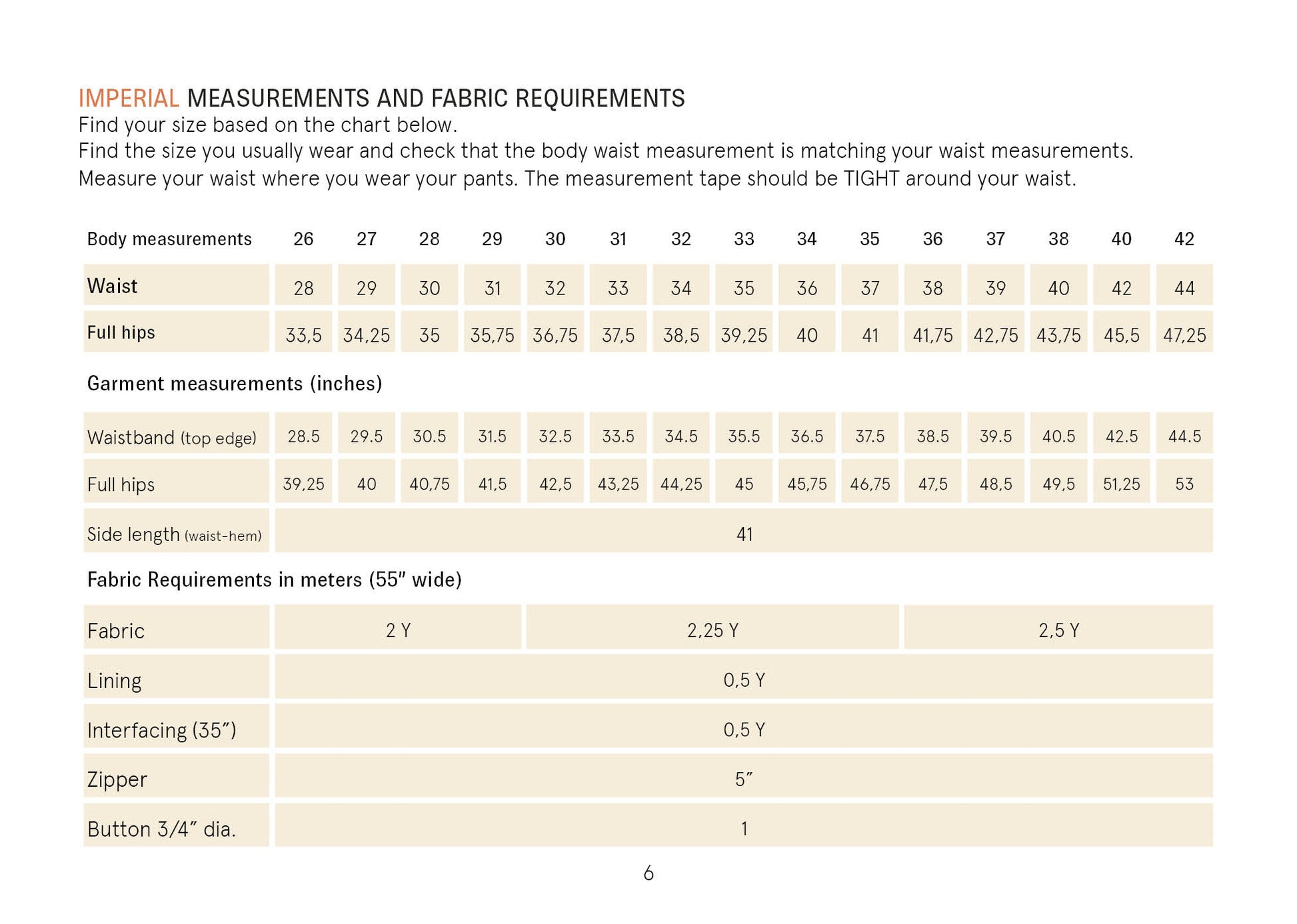 Barrel Chino Pants Sewing Pattern