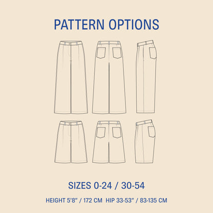 WBM-Bermuda Pants and shorts sewing pattern