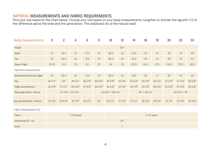 WBM-Bermuda Pants and shorts sewing pattern
