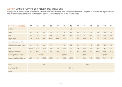 WBM-Bermuda Pants and shorts sewing pattern