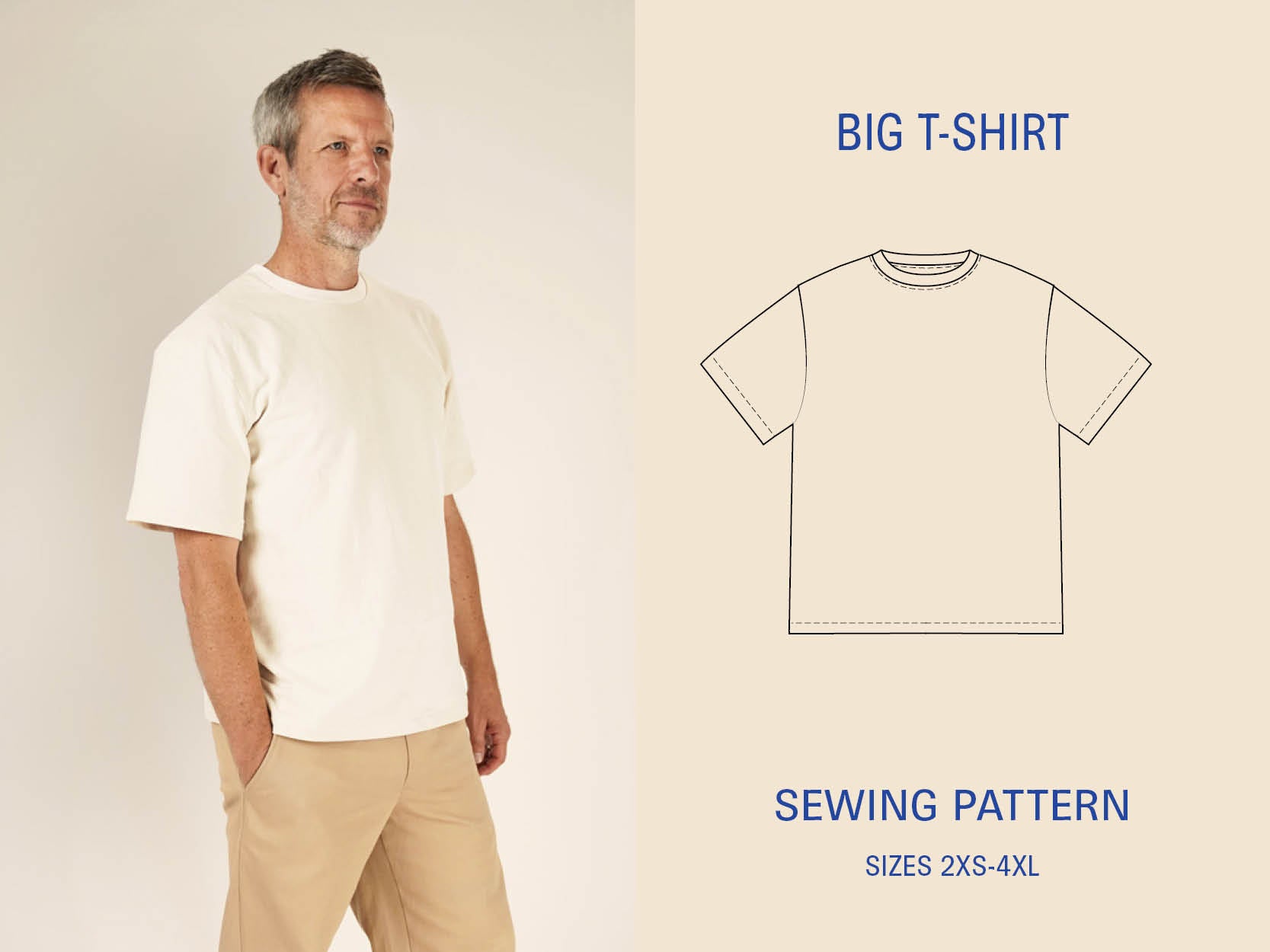 Big T-shirt sewing pattern