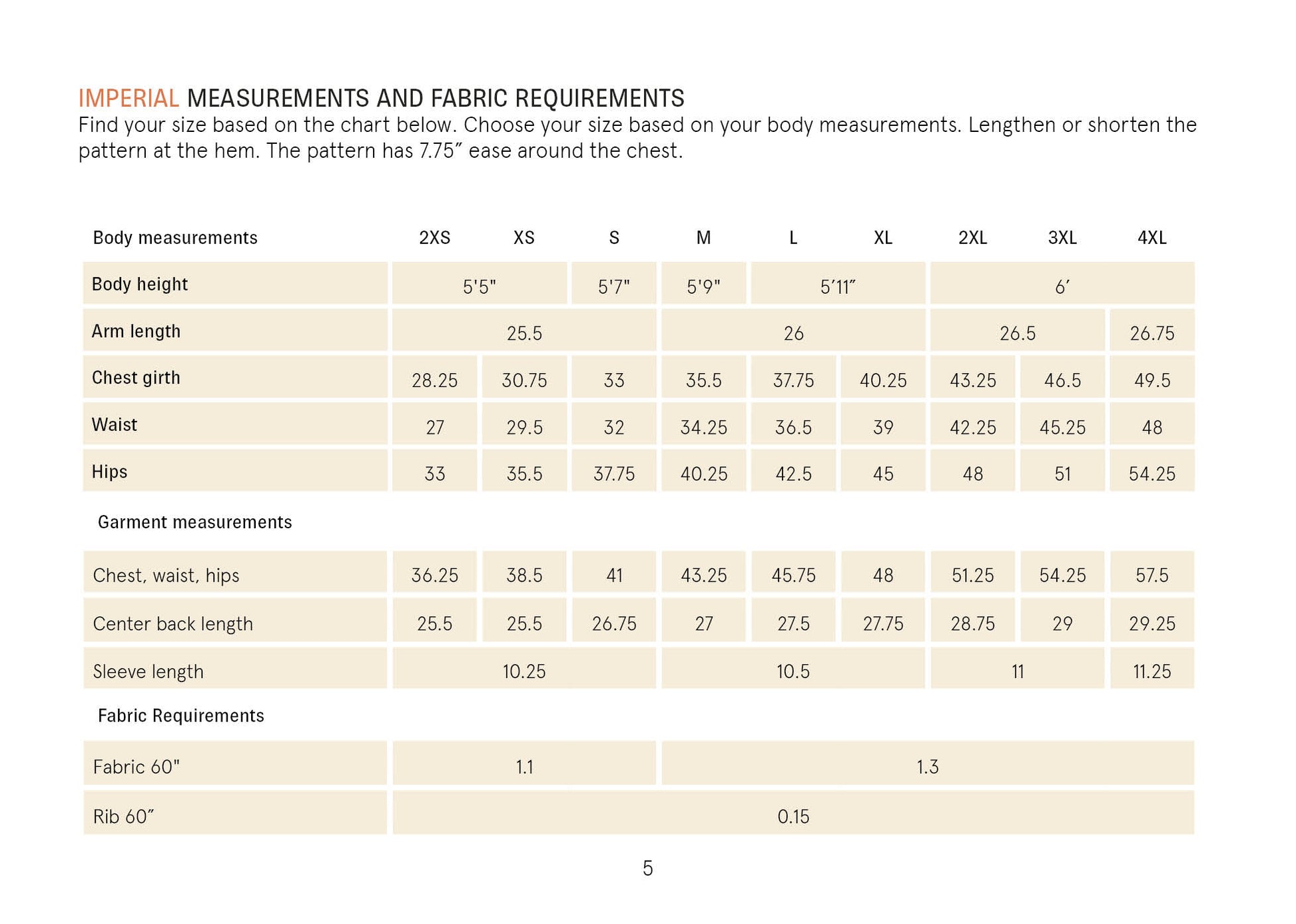 Big T-shirt sewing pattern