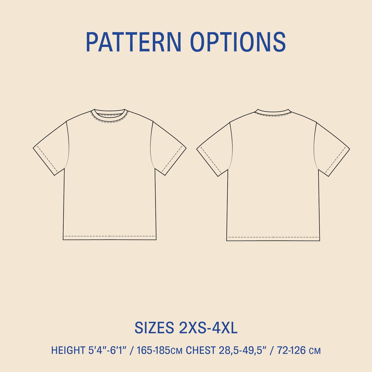 Big T-shirt sewing pattern