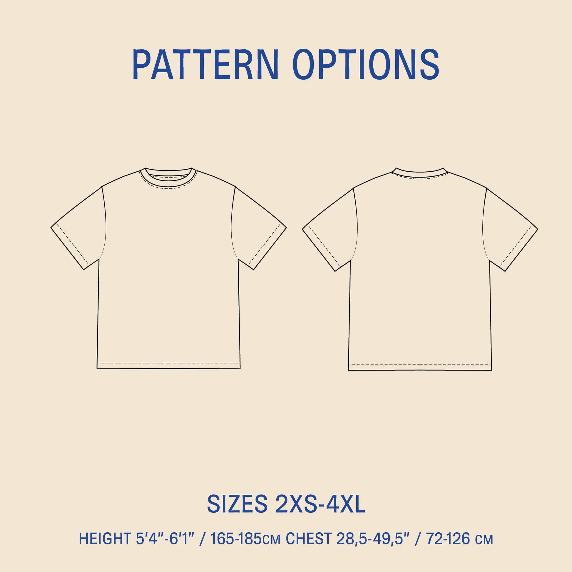Big T-shirt sewing pattern