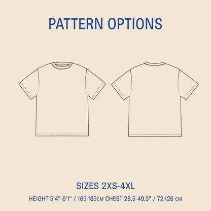 Big T-shirt sewing pattern