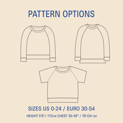 WBM Boxy raglan sweater 